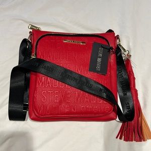 NWT Steve Madden red crossbody bag